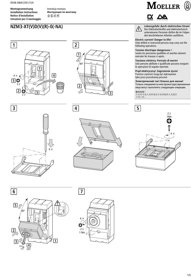 Moeller NZM3-XTD-0 User manual Moeller NZM3-XTD-0 User manual