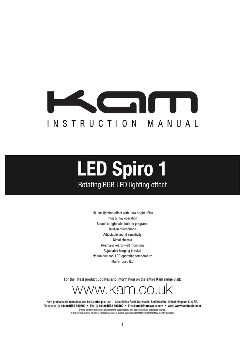 KAM LED Spiro 1 User manual