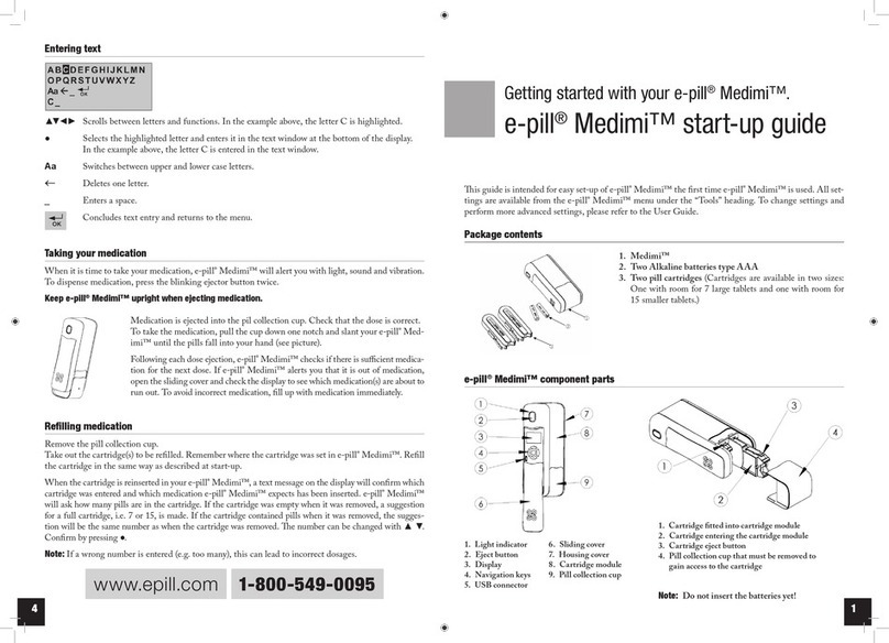 E-Pill Medimi 862101 Getting started E-Pill Medimi 862101 Getting started