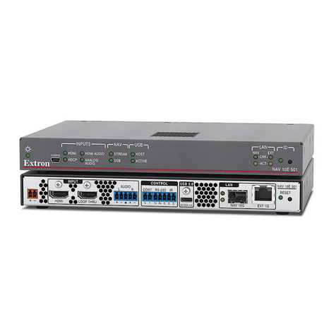 Extron electronics NAV 10E 501 User manual Extron electronics NAV 10E 501 User manual