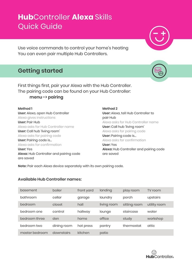 Hub Controls HubController quick guide