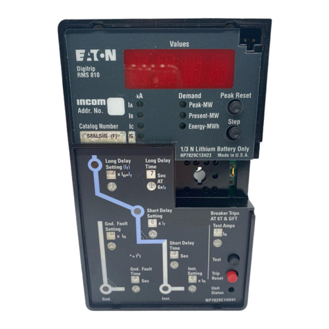 Cutler-Hammer Digitrip RMS 810 User manual