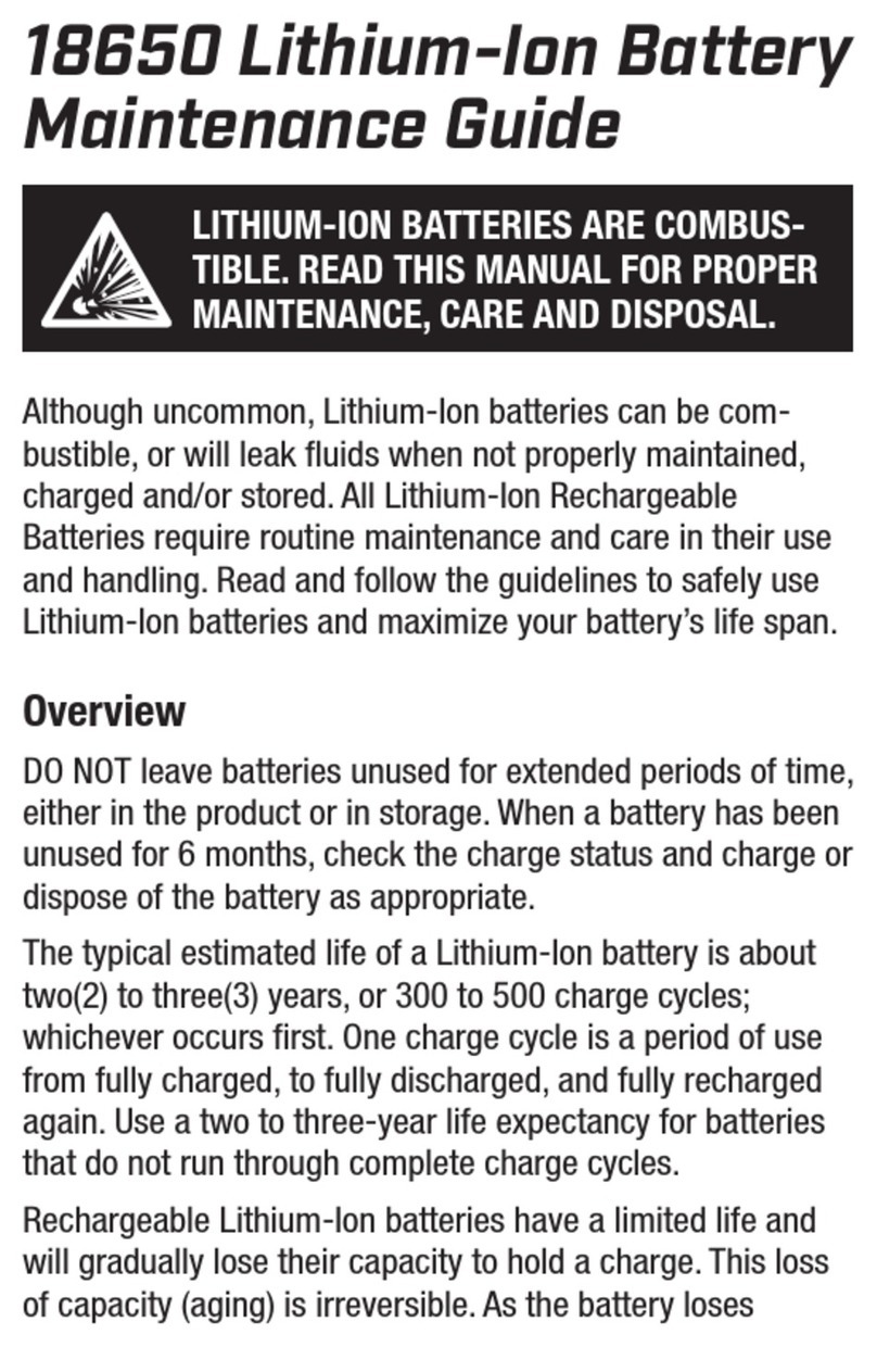 TactX Flashlights 18650 Maintenance Guide