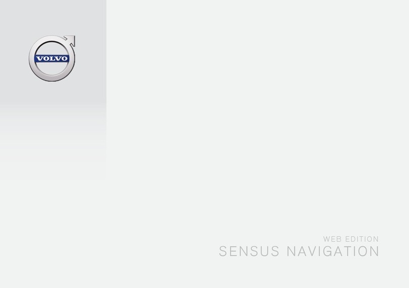 Volvo SENSUS NAVIGATION WEB EDITION manual