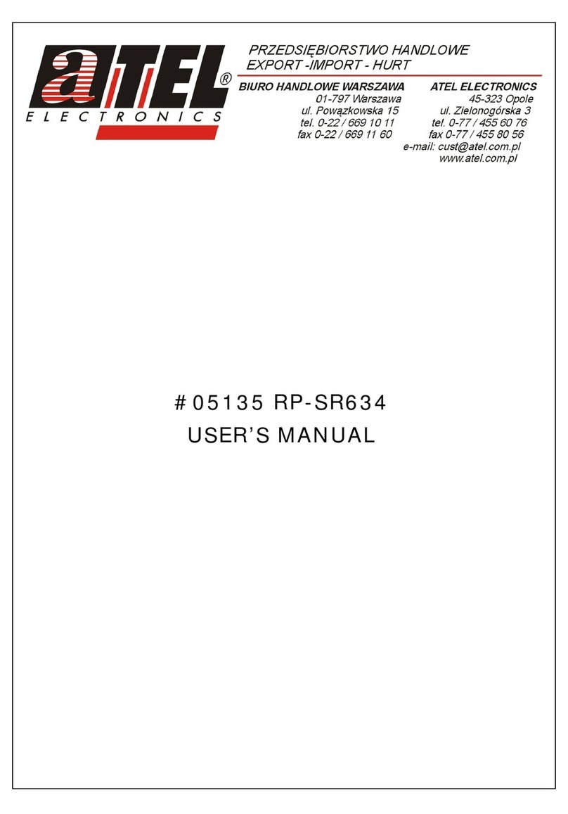 Atel Electronics RP-SR634 user manual