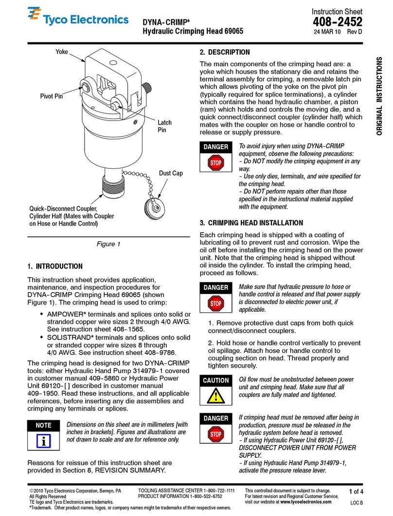 Tyco Electronics DYNA-CRIMP 69065 User manual