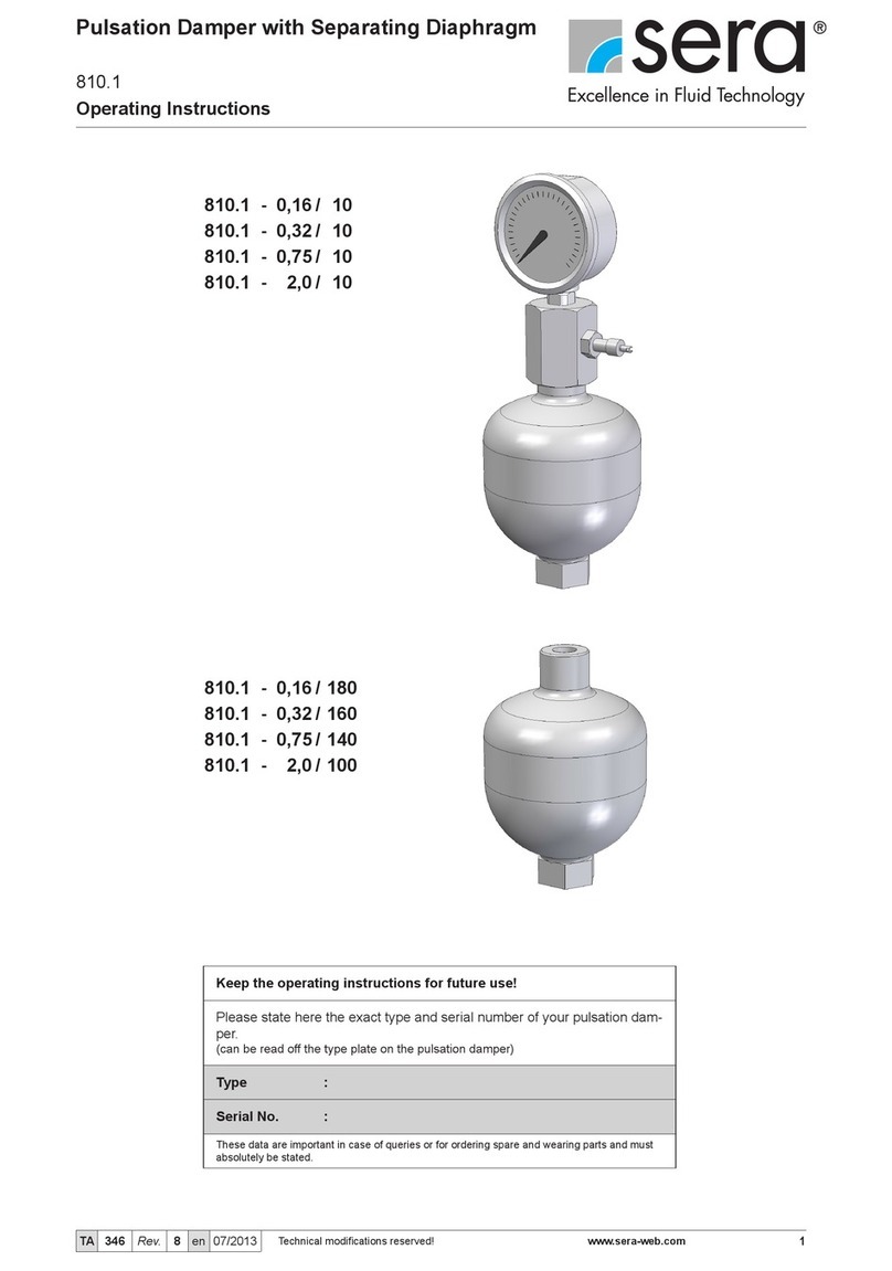 Sera 810.1 Series operating instructions