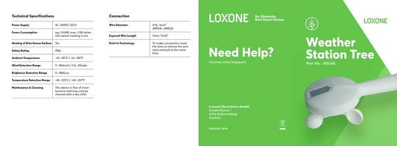LOXONE Weather Station Tree manual