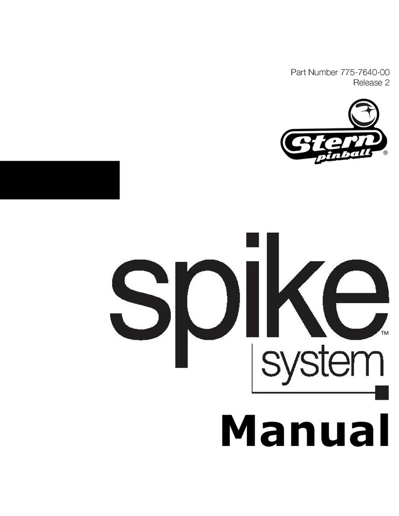 Stern Pinball SPIKE User manual
