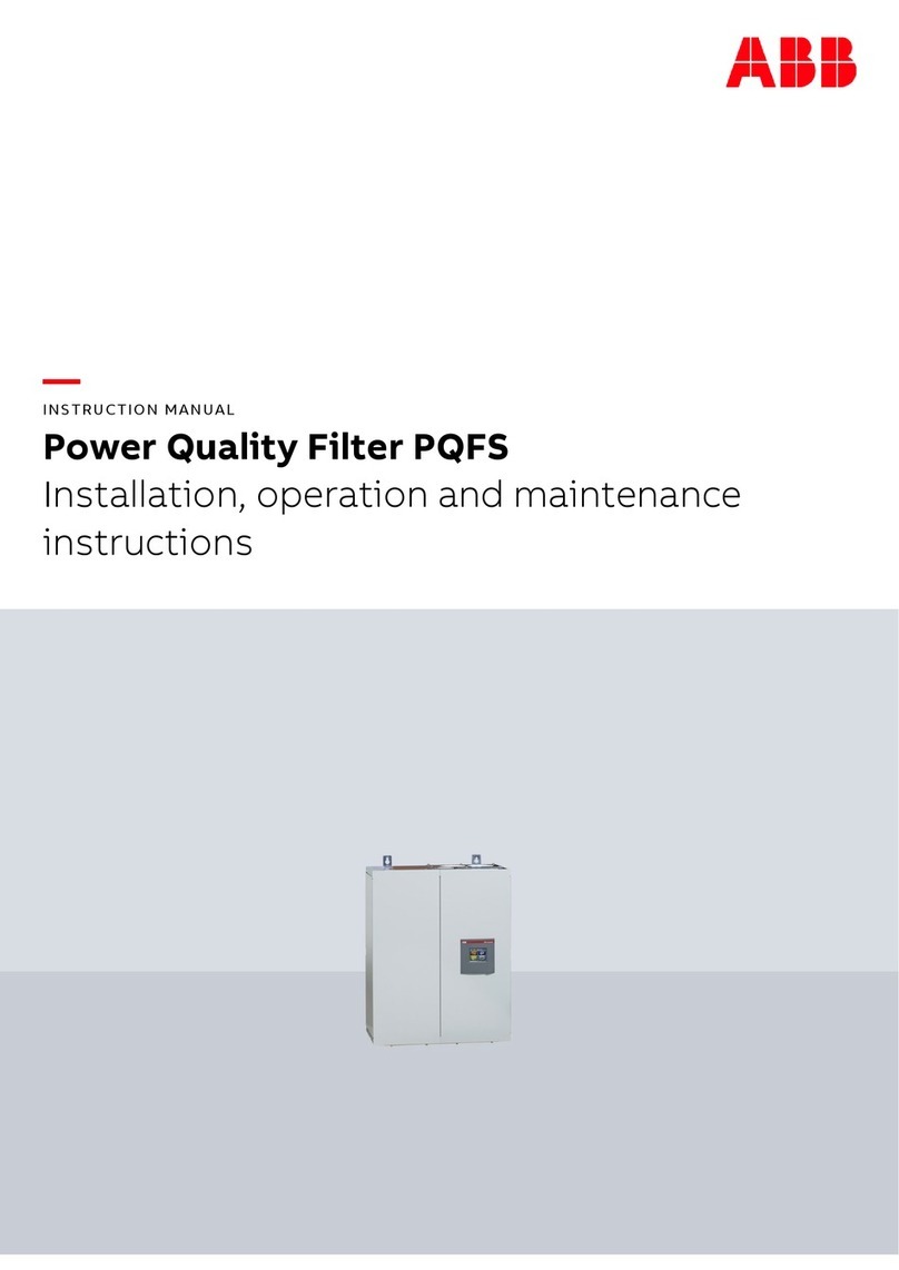 ABB PQFS Installation, operation and maintenance instructions