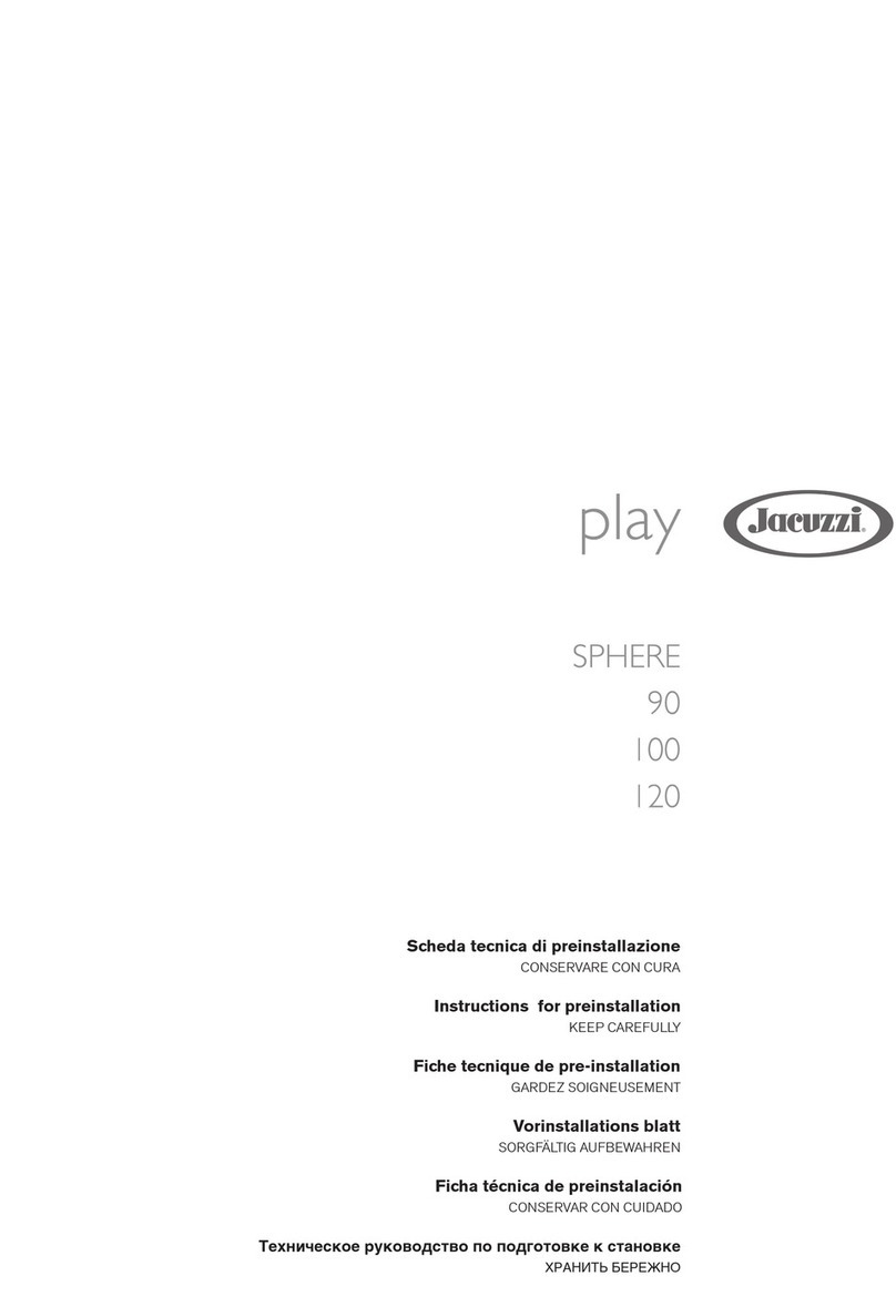 Jacuzzi PLAY Sphere TB Instructions for preinstallation