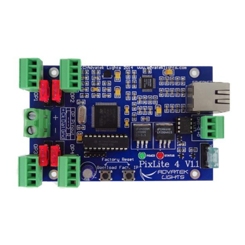 Advatek Lights PIXLITE 4 user manual Advatek Lights PIXLITE 4 user manual