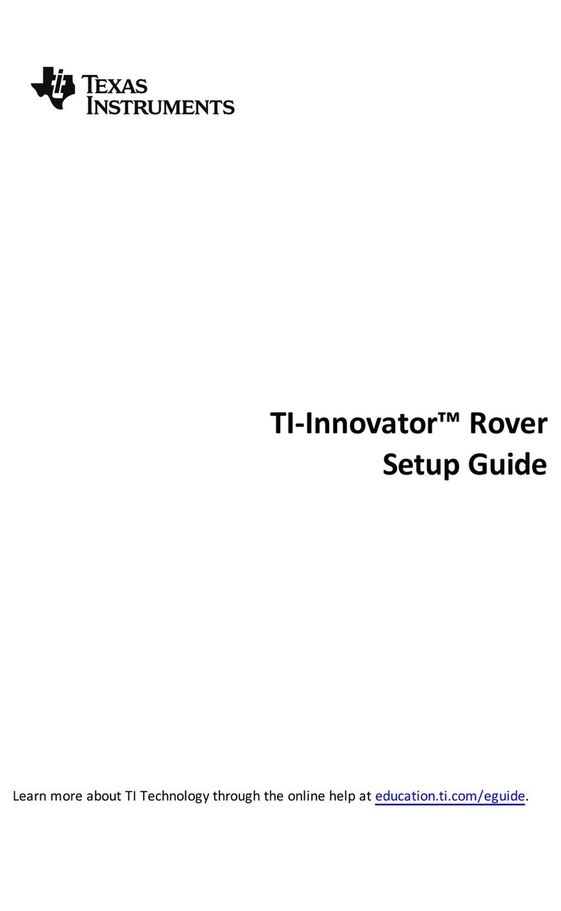 Texas Instruments TI-Innovator Rover User manual Texas Instruments TI-Innovator Rover User manual
