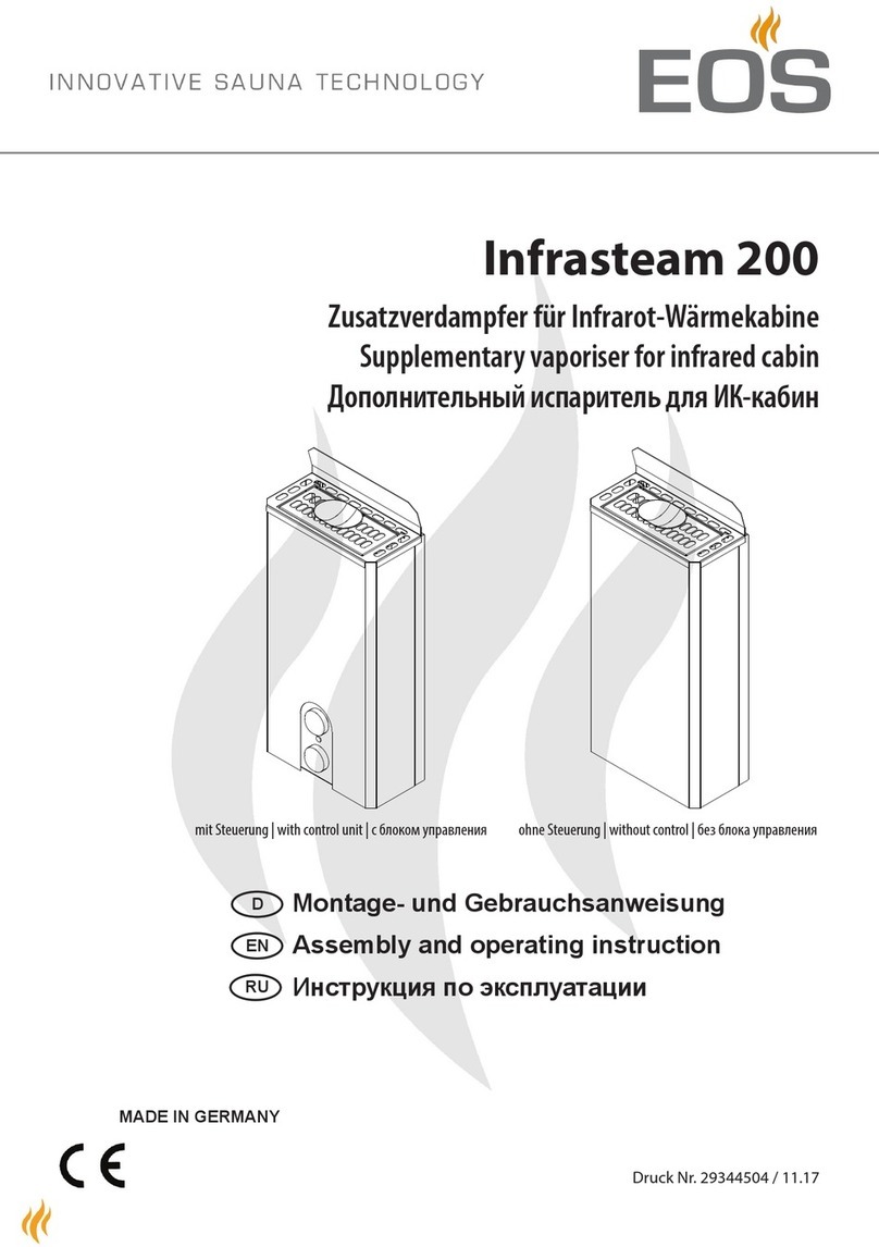 EOS Infrasteam 200 Assembly and operating instruction EOS Infrasteam 200 Assembly and operating instruction