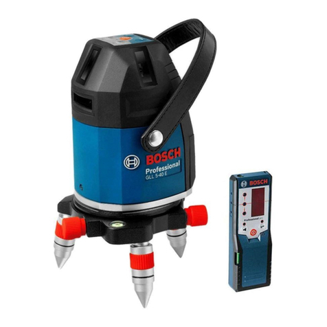 Bosch Professional GLL Series User manual