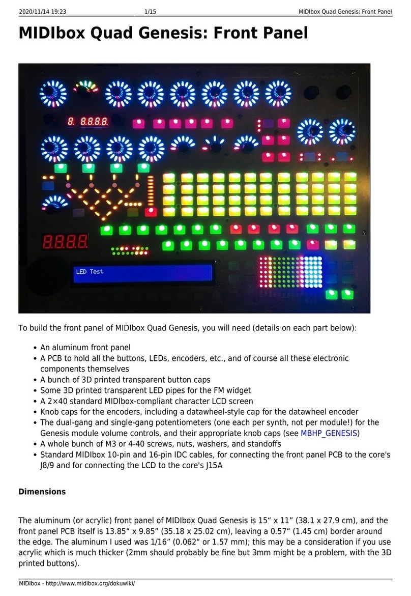 MIDIbox Quad Genesis Front Panel manual