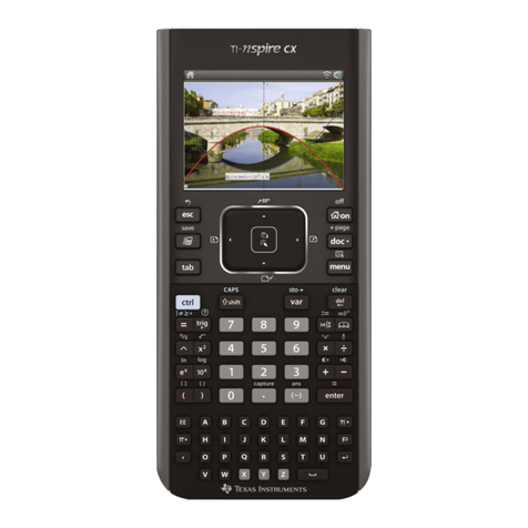 Texas Instruments TI-Nspire CX User manual Texas Instruments TI-Nspire CX User manual