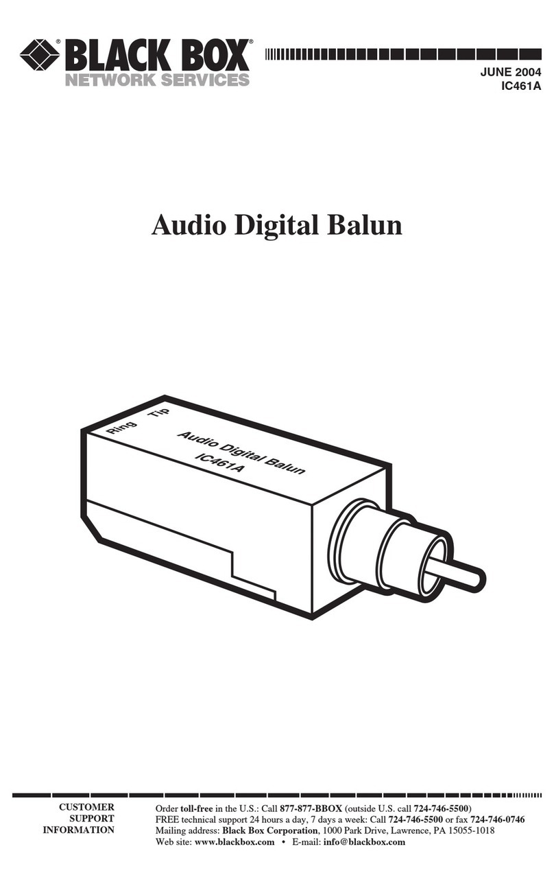 Black Box IC461A User manual