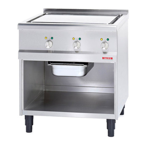 Salvis ProfiLine Griddle plate 600 operating instructions