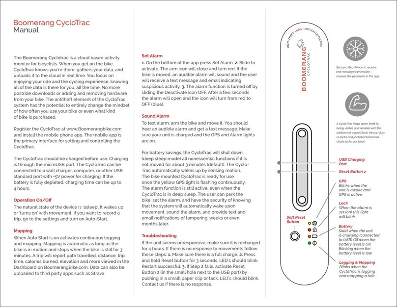 Boomerang CycloTrac User manual