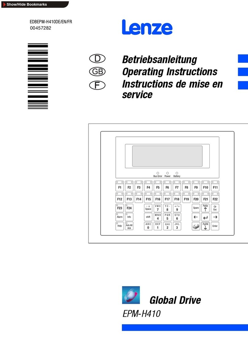 Lenze EPM-H410 User manual