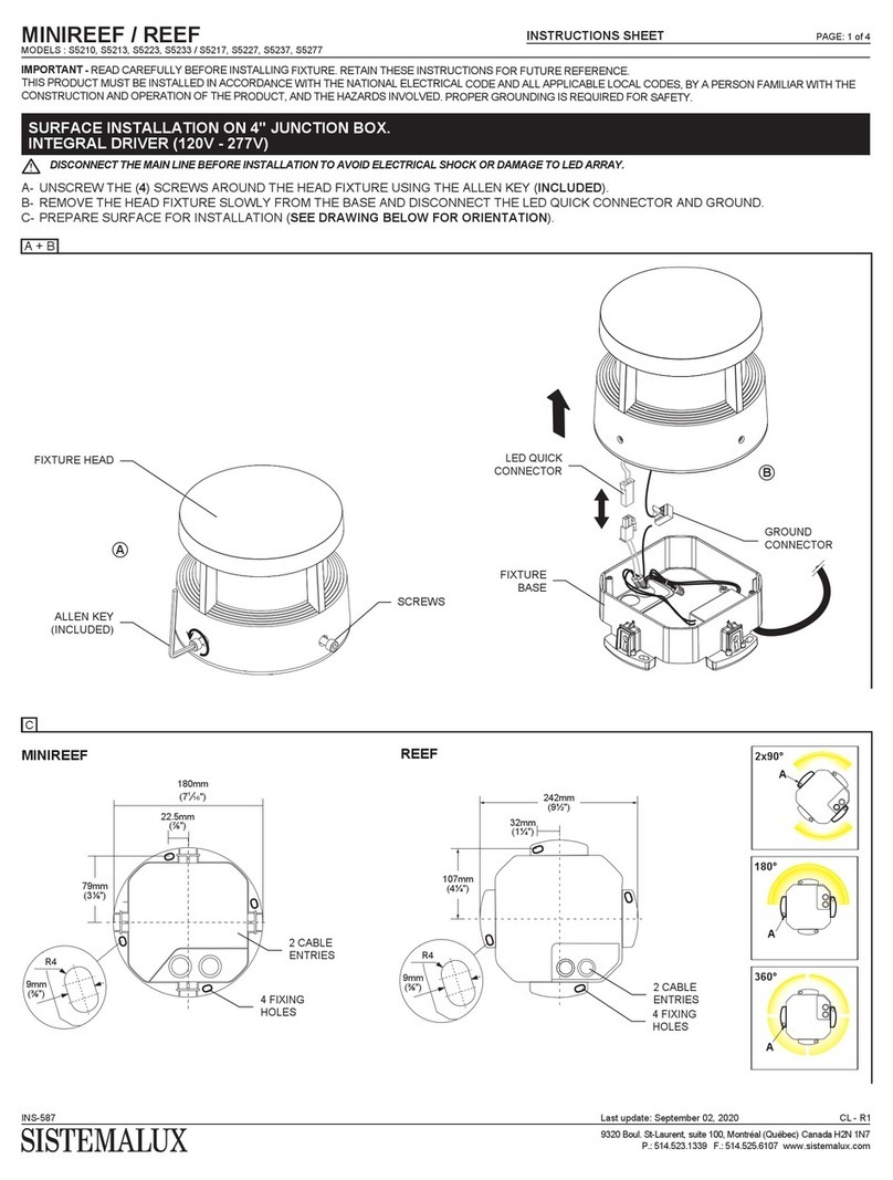 Sistemalux MINIREEF User manual