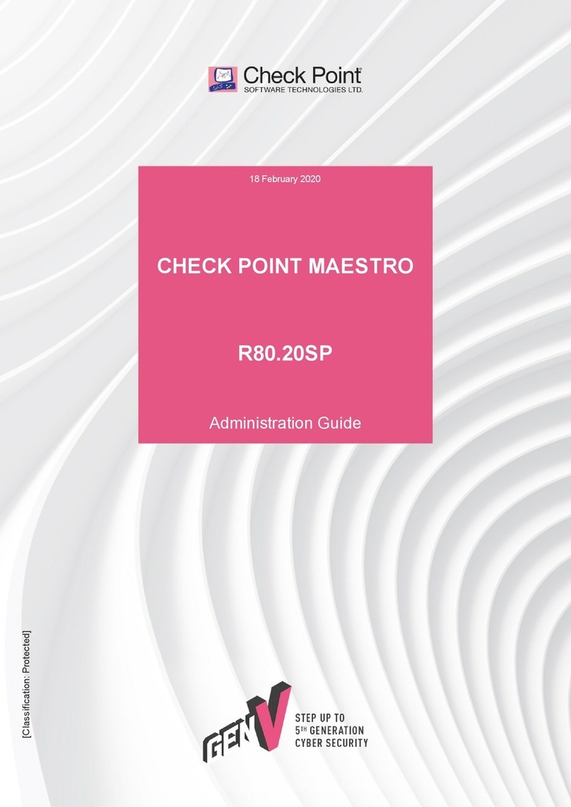 Checkpoint MAESTRO R80.20SP Instruction Manual Checkpoint MAESTRO R80.20SP Instruction Manual