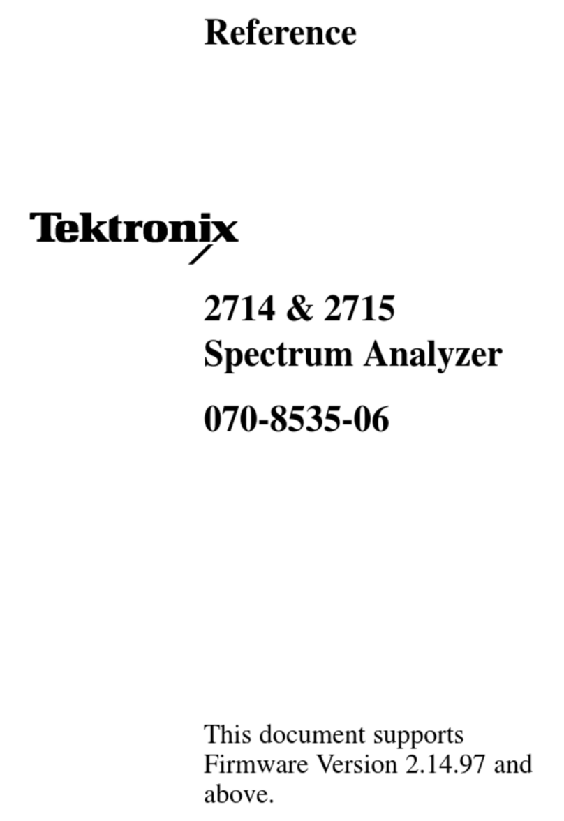Tektronix 2714 Reference