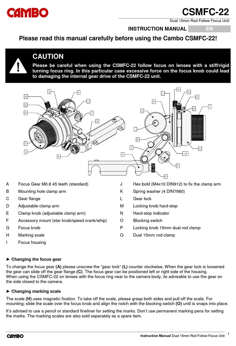 Cambo CSMFC-22 User manual Cambo CSMFC-22 User manual