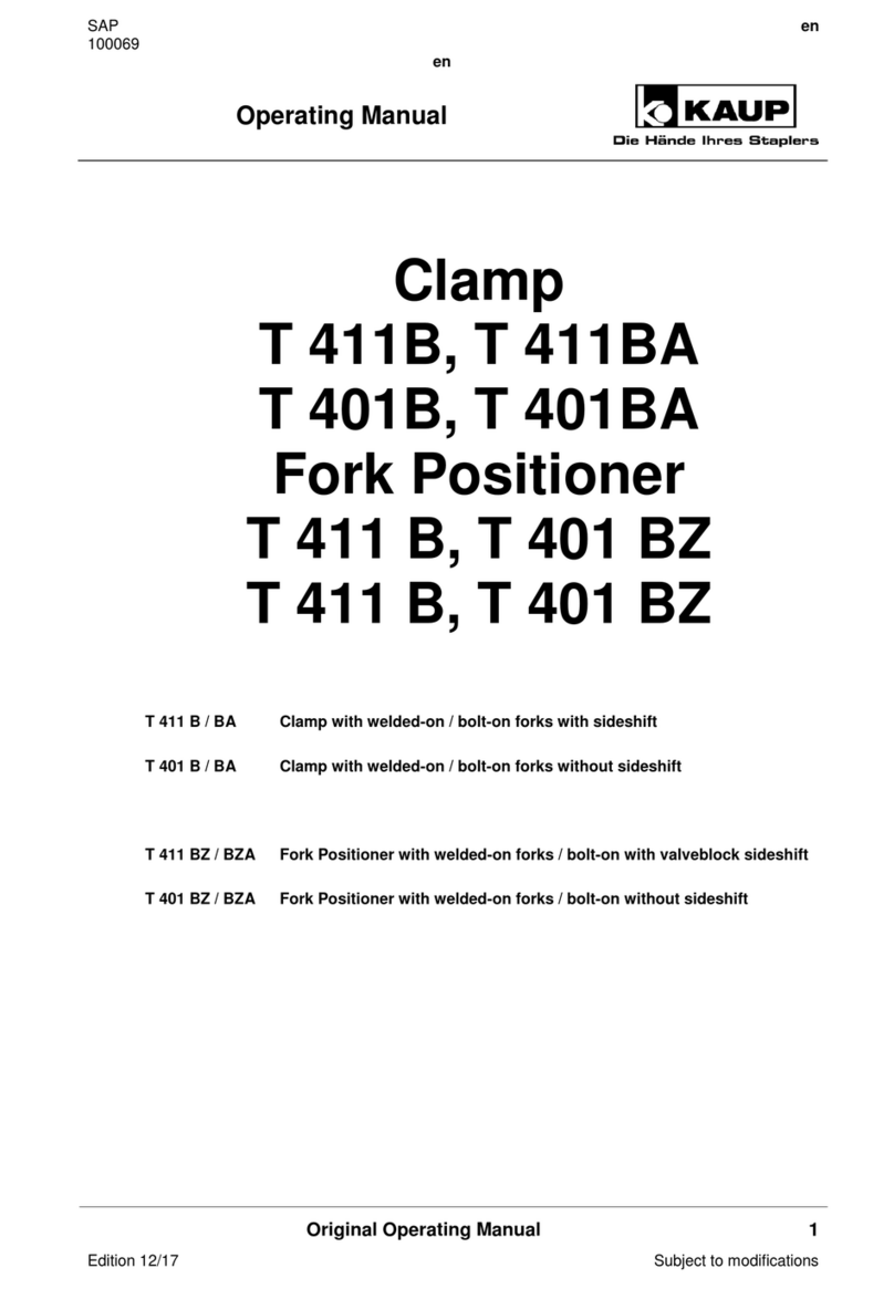 KAUP T 411B operating manual