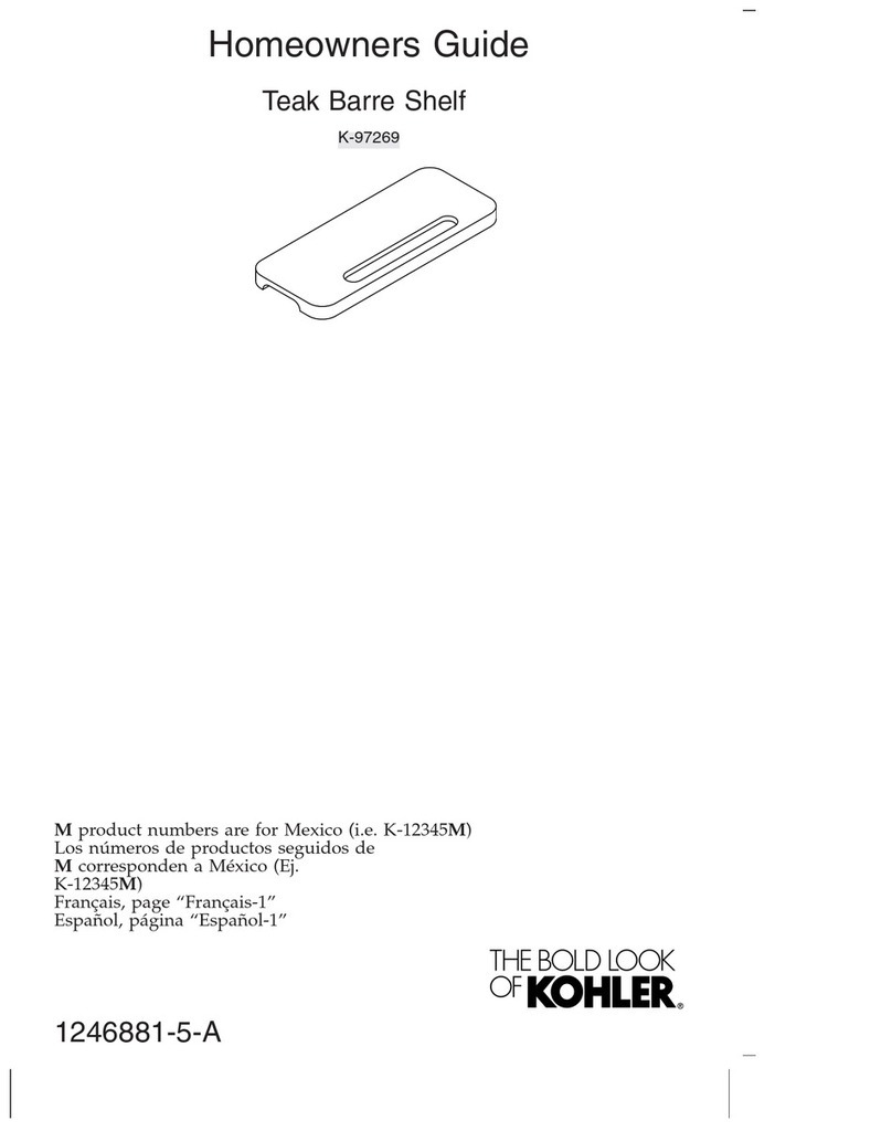 Kohler K-97269 Assembly instructions