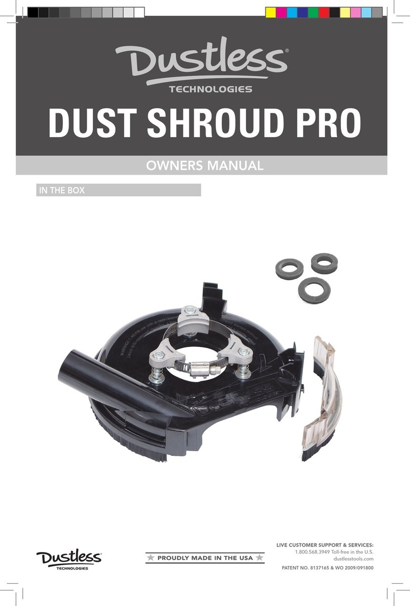 Dustless DUST SHROUD PRO owner's manual
