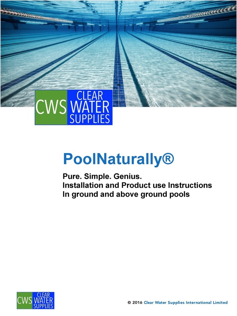 CWS PoolNaturally Installation and Product use Instructions
