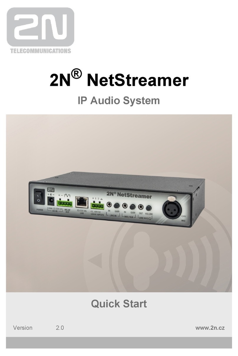 2N NetStreamer User manual