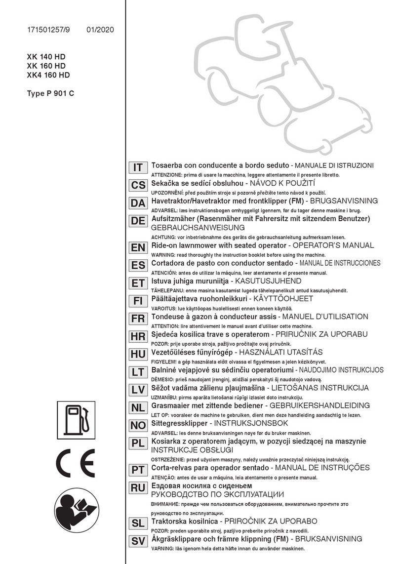 Stiga P 901 C Operator's manual