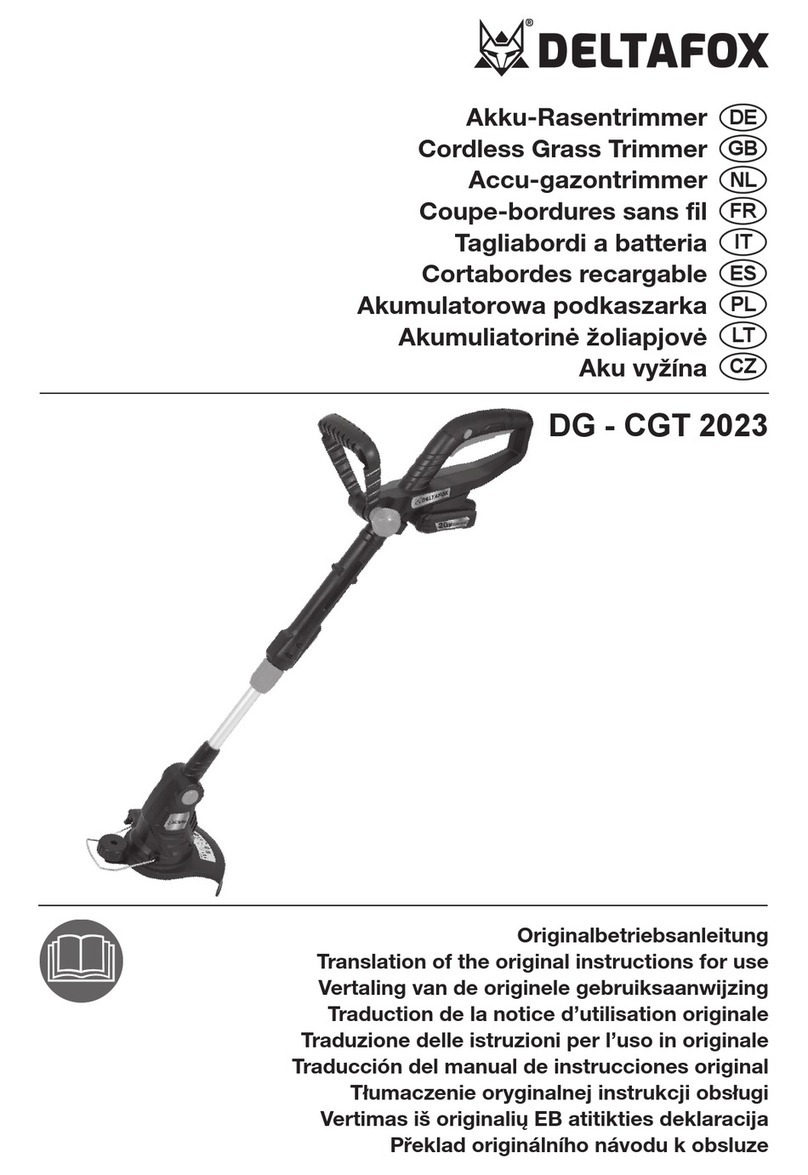 Deltafox DG - CGT 2023 Translation of the original instructions for use Deltafox DG - CGT 2023 Translation of the original instructions for use