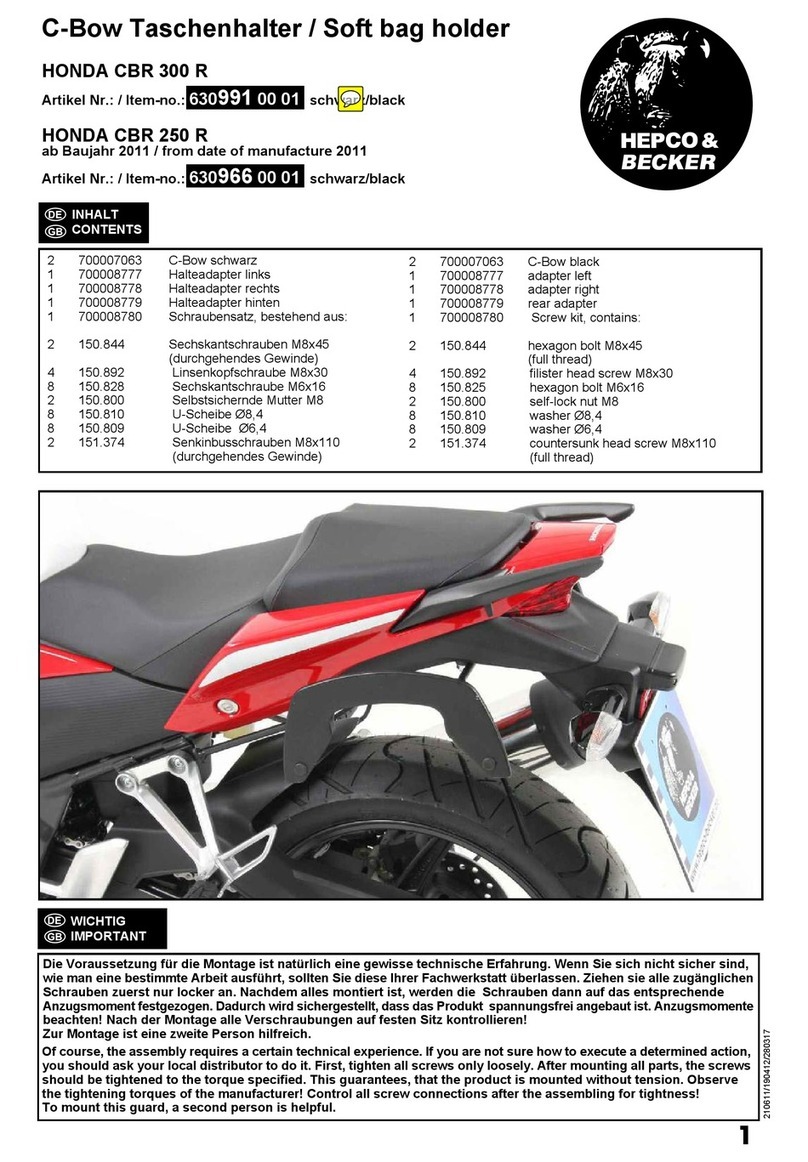 hepco & becker 630991 00 01 User guide hepco & becker 630991 00 01 User guide