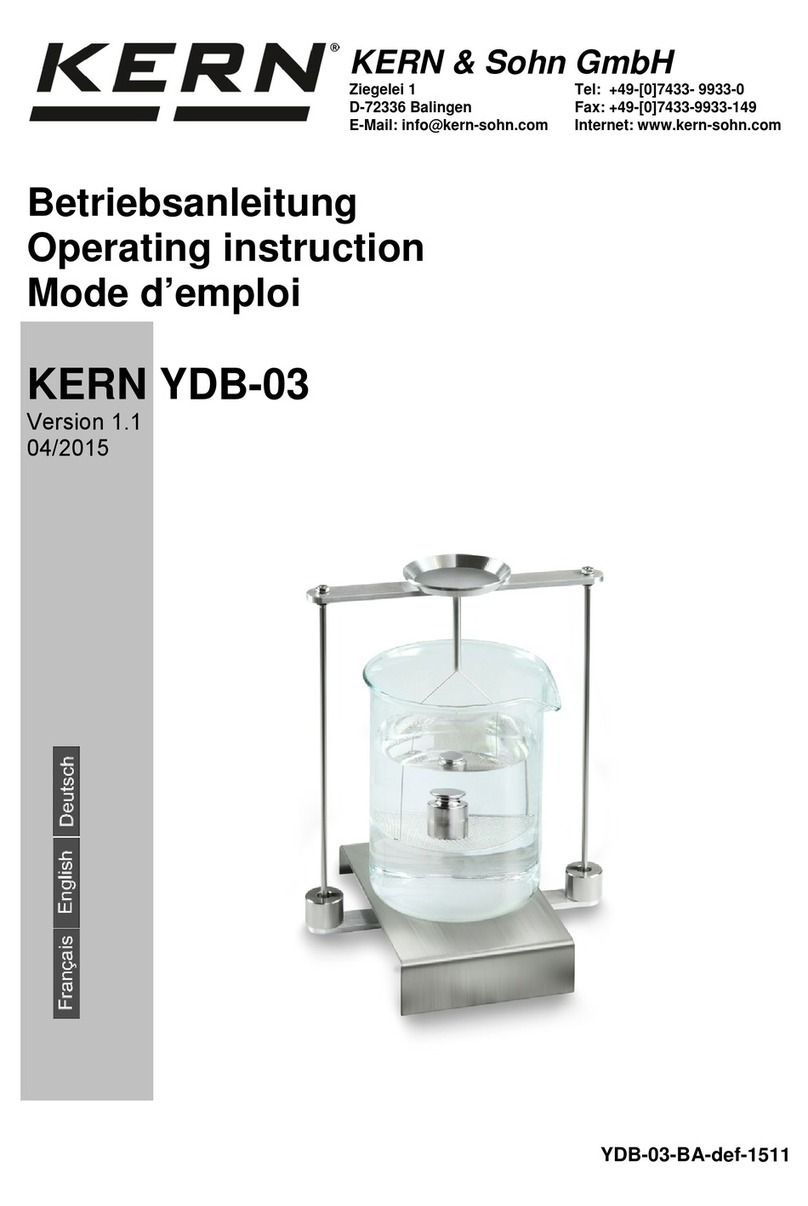 KERN KERN YDB-03 User manual
