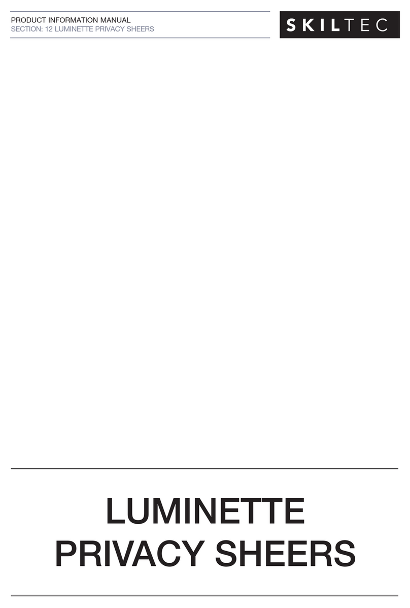 LuxaFlex LUMINETTE Dimensional drawing