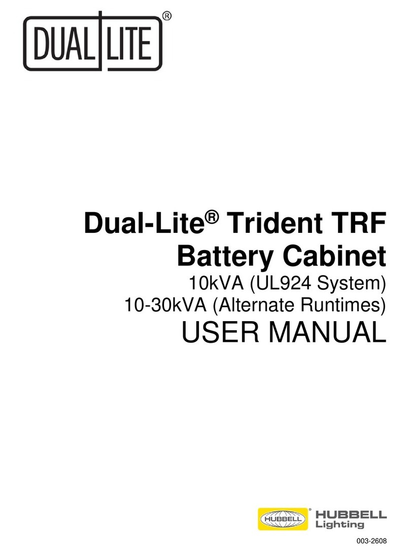 HUBBELL LIGHTING Dual-Lite Trident TRF Series user manual