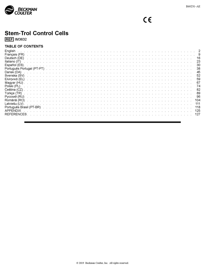 Beckman Coulter IM3632 User manual