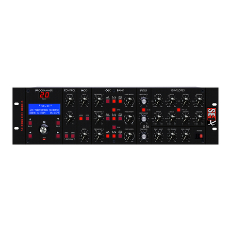 Studio Electronics SE-1 Operation manual