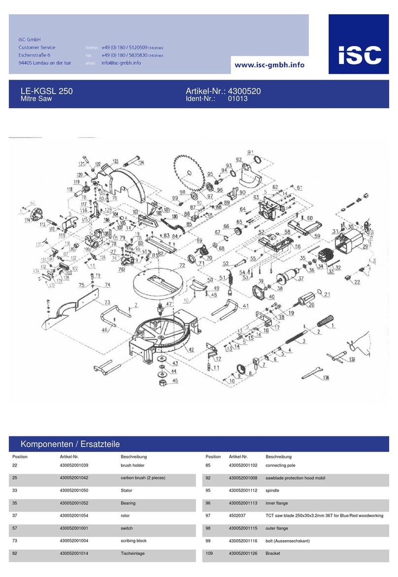EINHELL LE-KGSL 250 operating instructions