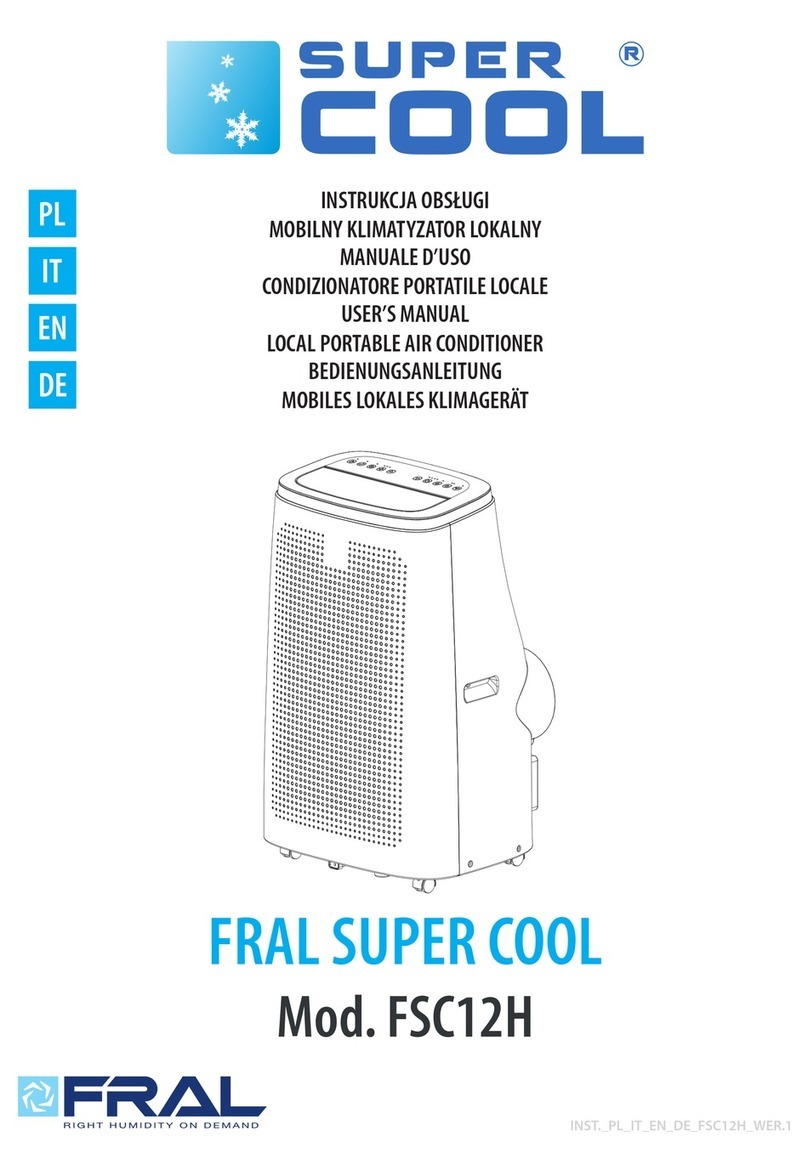 Fral SUPER COOL FSC12H User manual Fral SUPER COOL FSC12H User manual