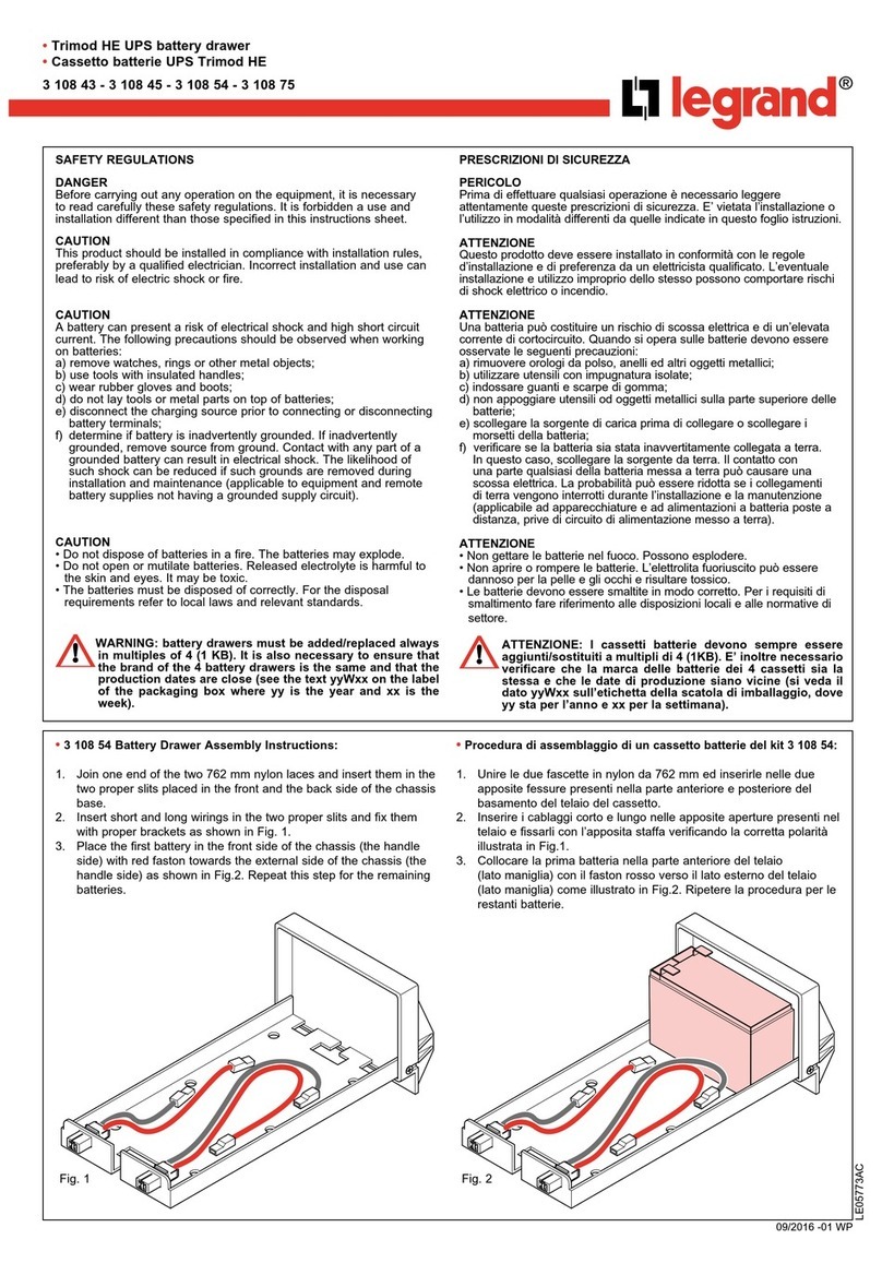 LEGRAND 3 108 43 User manual
