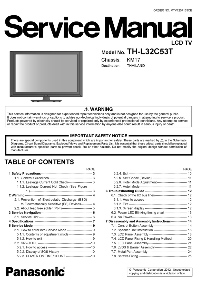 Panasonic TH-L32C53T User manual