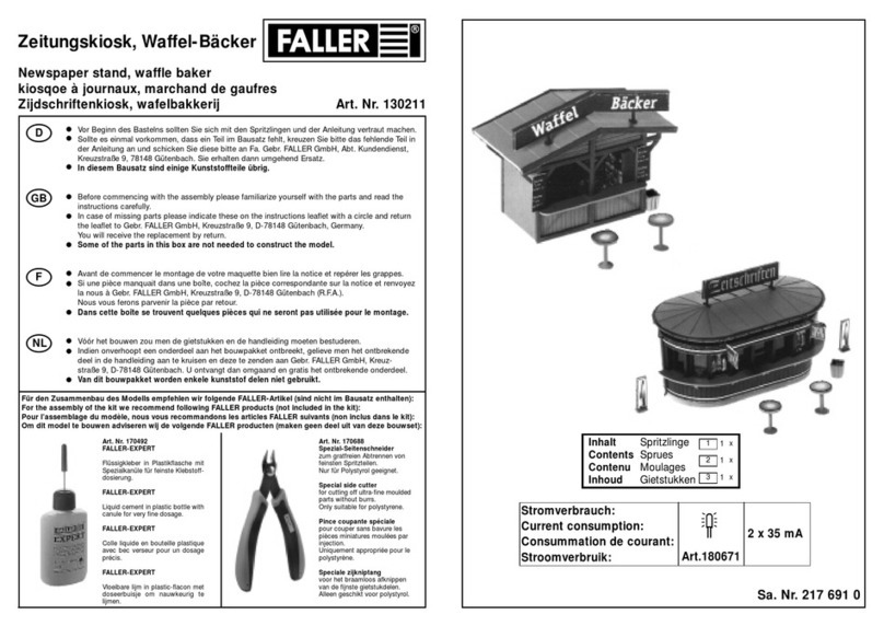 Faller Newspaper stand, waffle baker User manual