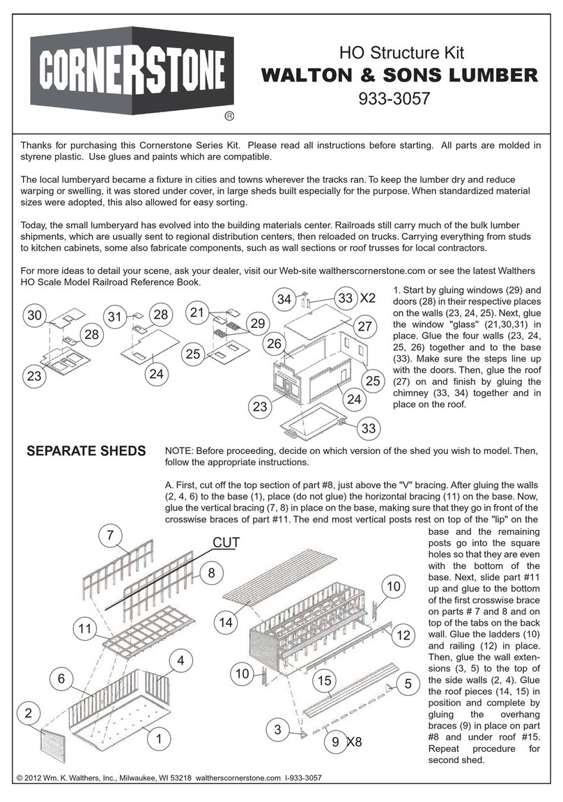 Walthers CORNERSTONE WALTON & SONS LUMBER 933-3057 User manual