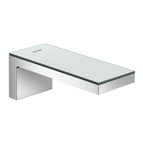 Axor MyEdition 47410 0 Series User manual