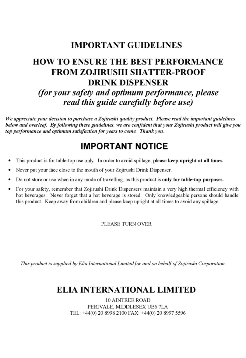 Zojirushi DVA Series Instruction Manual